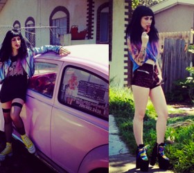 Kreayshawn Shocks Fans With Blunt Hair On Photo Shoot Set [PHOTOS]